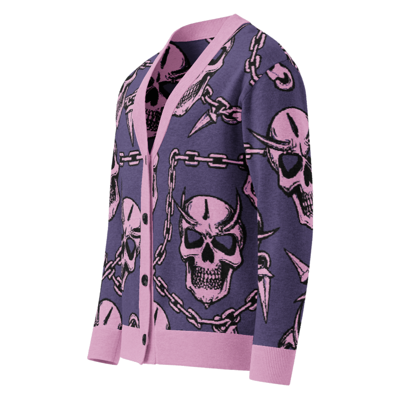 Skull Knitted cardigan